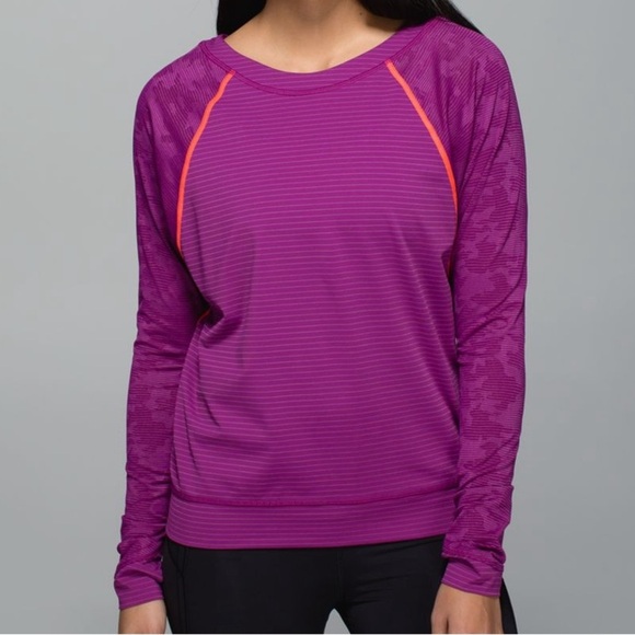 Lululemon Run For Days Long Sleeve Regal Plum size 12 - Picture 1 of 4